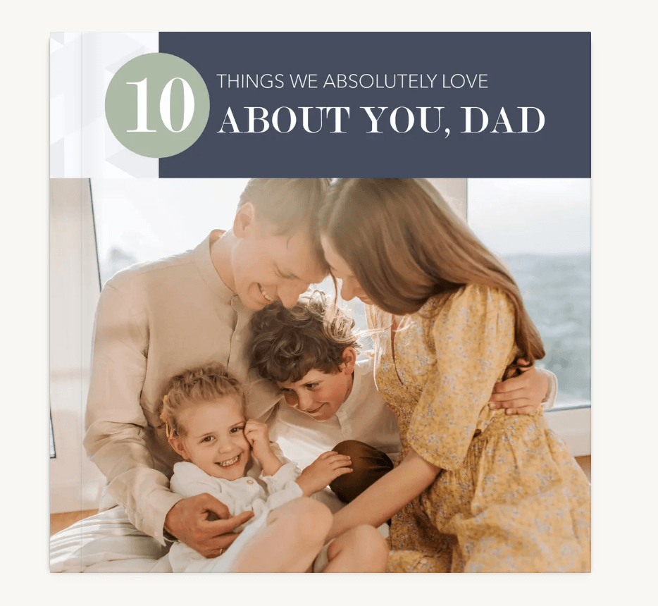 father's day gifts for new dads 10 Things We Love About DadSoftcover Photo Book
